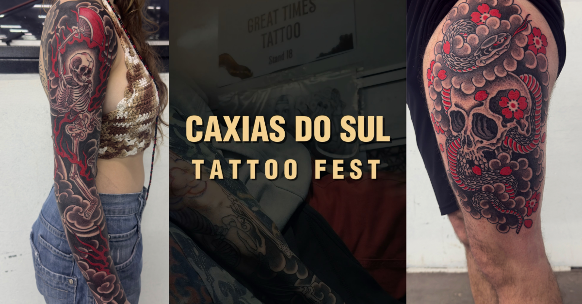 Great Times Tattoo celebra bicampeonato na categoria Oriental durante o Caxias do Sul Tattoo Fest